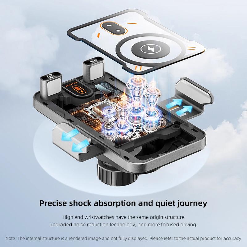 15W Wireless Charger Car Phone Holder Air Vent Mount Fast Charging For Lexus Ct200h IS250 RX350 NX300h LX570 LX600 LX470 IS350 AEN1