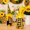 Мягкая полиэстеровая кукла гном для фестиваля пчел с усиками, идеально подходящая для сезонного декора