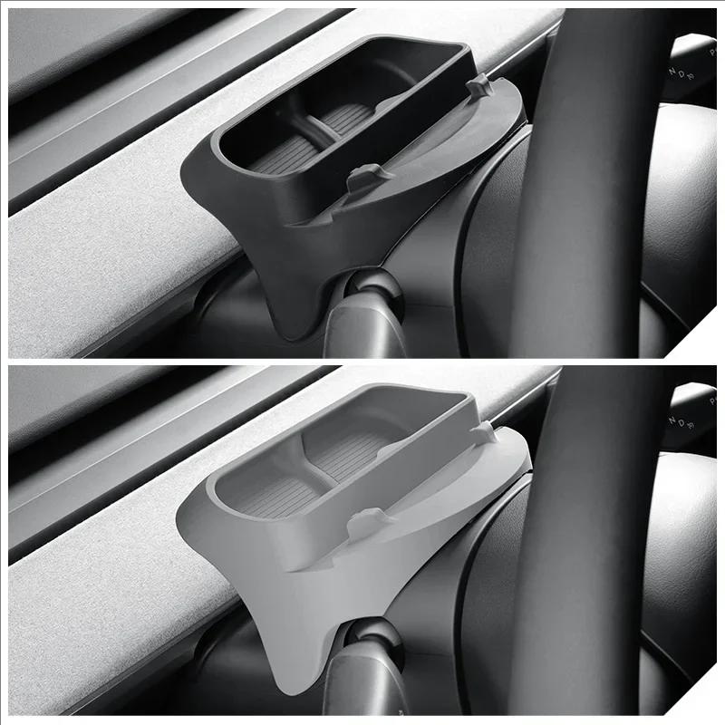 for Tesla Model Y L 2026 Accessories Sunglasses Case YL Y Juniper 2025 Steering Wheel Storage Organizer Box Card Phone Holder