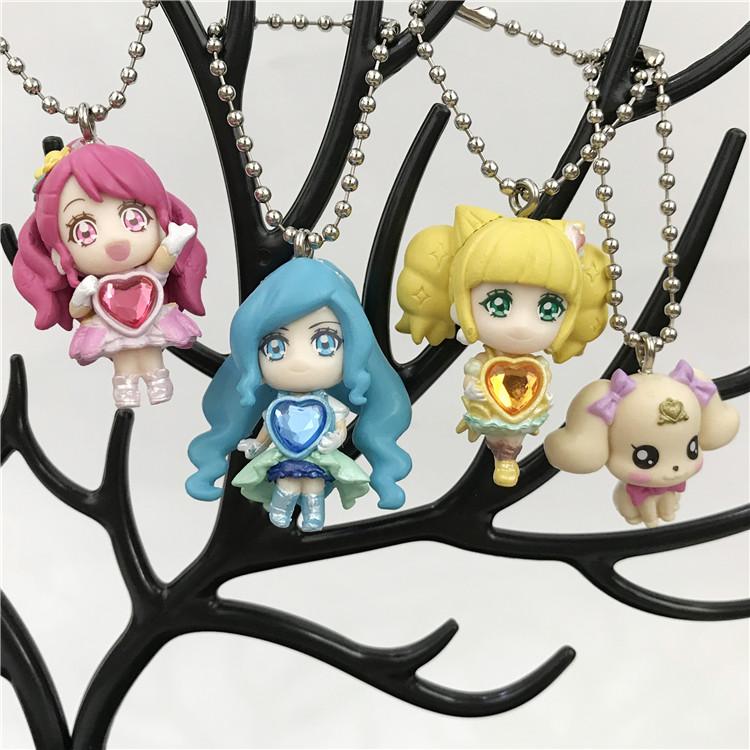 Bandai Hugtto Капсульные игрушки для объятий Pretty Cure Tropical-Rouge Летний Ангел Фламинго Кура Мир Цветок Счастливый Персик Фигурка