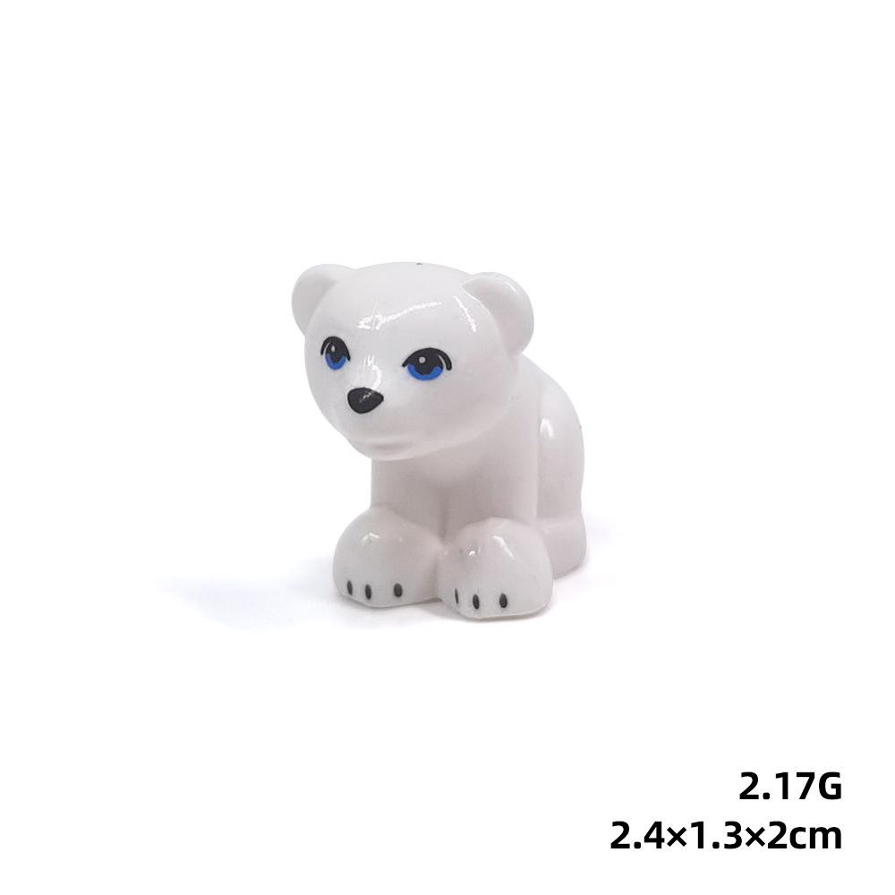 Детали для DIY с принтом животных: Коза, Чайка, Пингвин, Рыба, Овца - Совместимы с MOC Игрушками-конструкторами