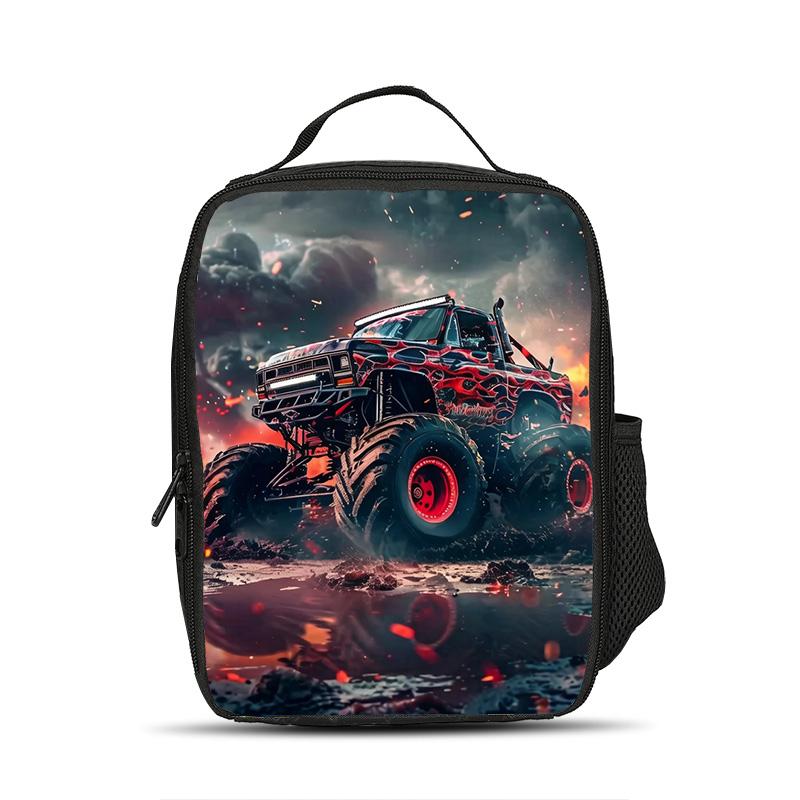 Ледяной пакет Monster Jam Большой емкости Практичный Мультяшный принт Лучший спутник для студентов и школьников Работников школы и офиса