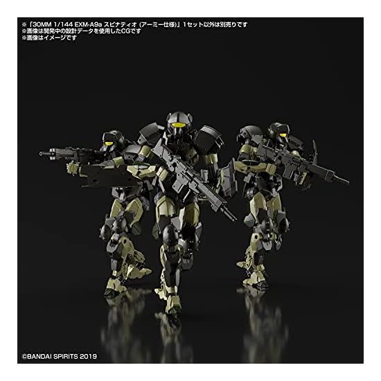 BANDAI SPIRITS 30MM EXM-A9a Spinatio (Тип армии) Пластиковая модель с цветной маркировкой в масштабе 1/144