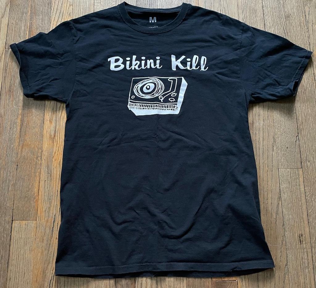 Bikini Kill The Singles Band T-Shirt black color reprint unisex shirt AN68764
