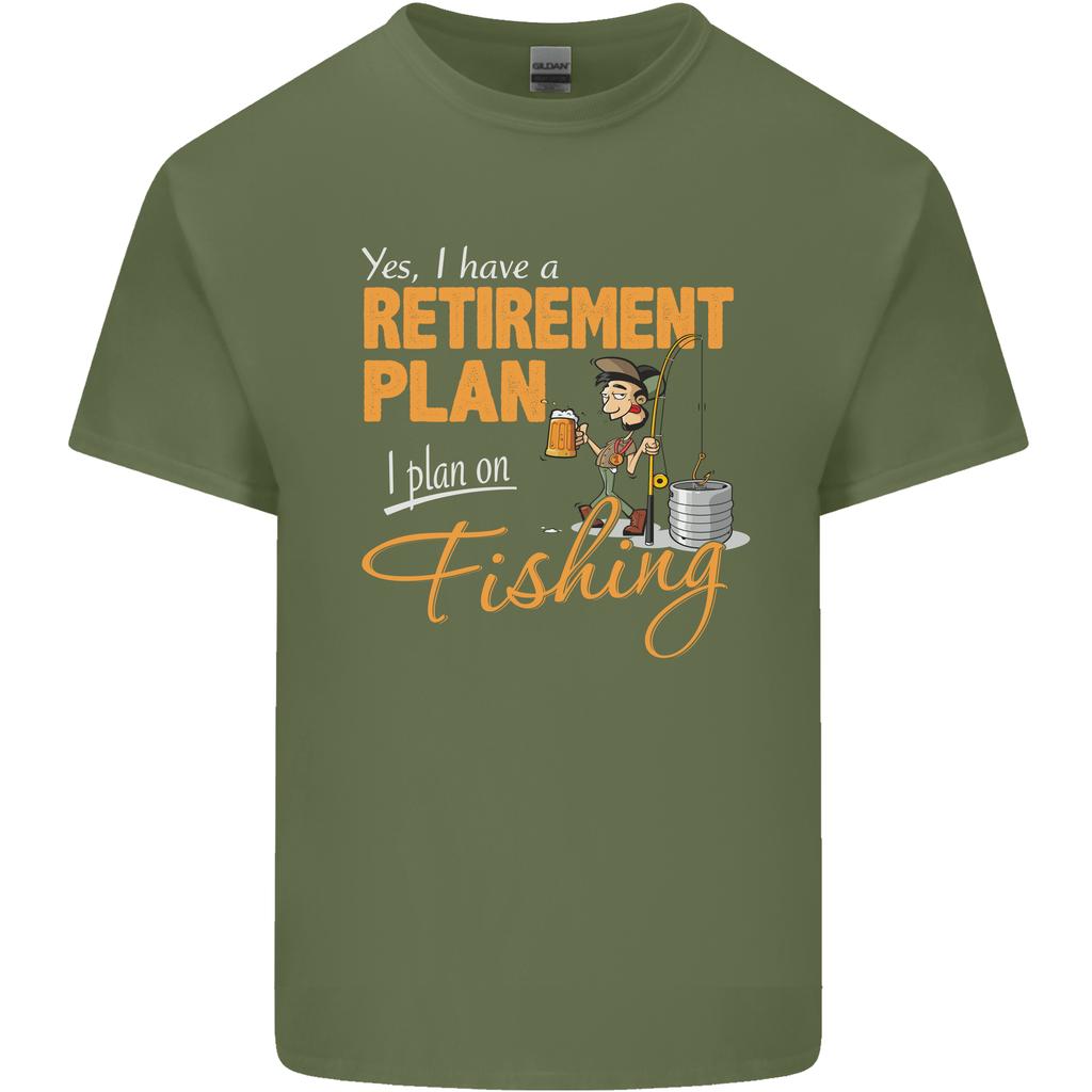 RetireUnisext Plan Fishing Funny FisherUnisex Unisexs Light Cotton TShirt