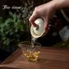 100ml Retro Ding Kiln White Ceramic Gaiwan Traditional Tea Lid Set Tea Tureen Tea Maker Cover Bowl Cafes Equipment Decoration