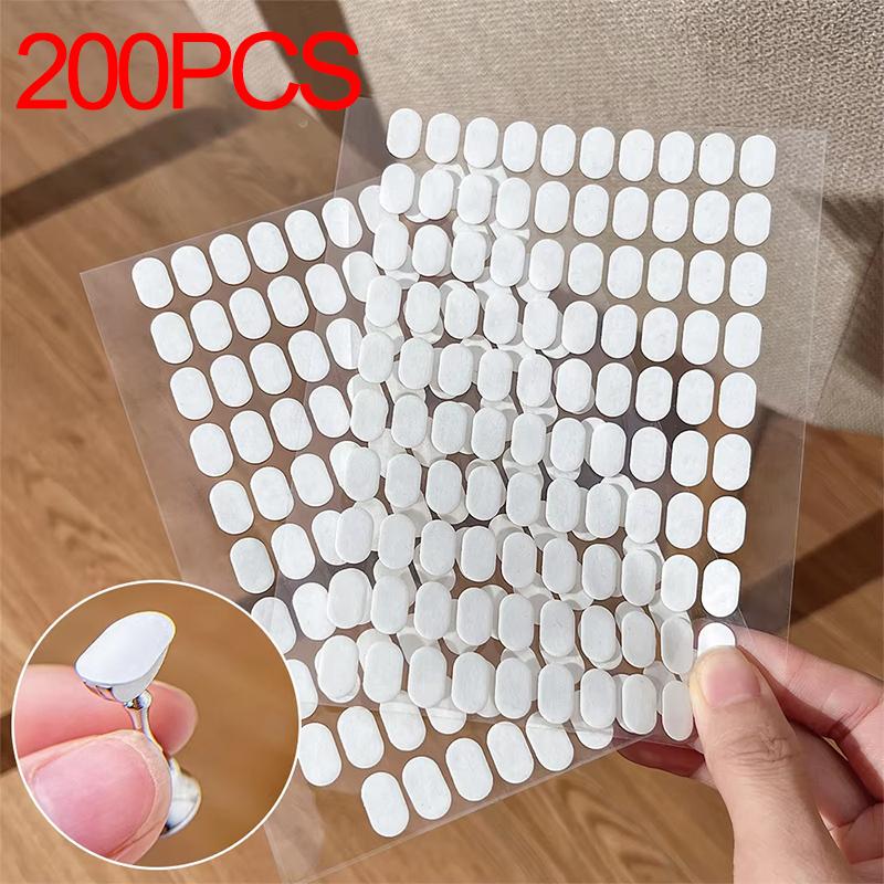 LINMANDA 100/300PCS Nail Art Display Stand Double-Sided Nail Tape Transparent Sticker for Art Practice Design Display Rack