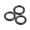 3 Pcs Metal Round Carabiner Spring Snap Clips Hook Keychain Keyring Backpack Buckle