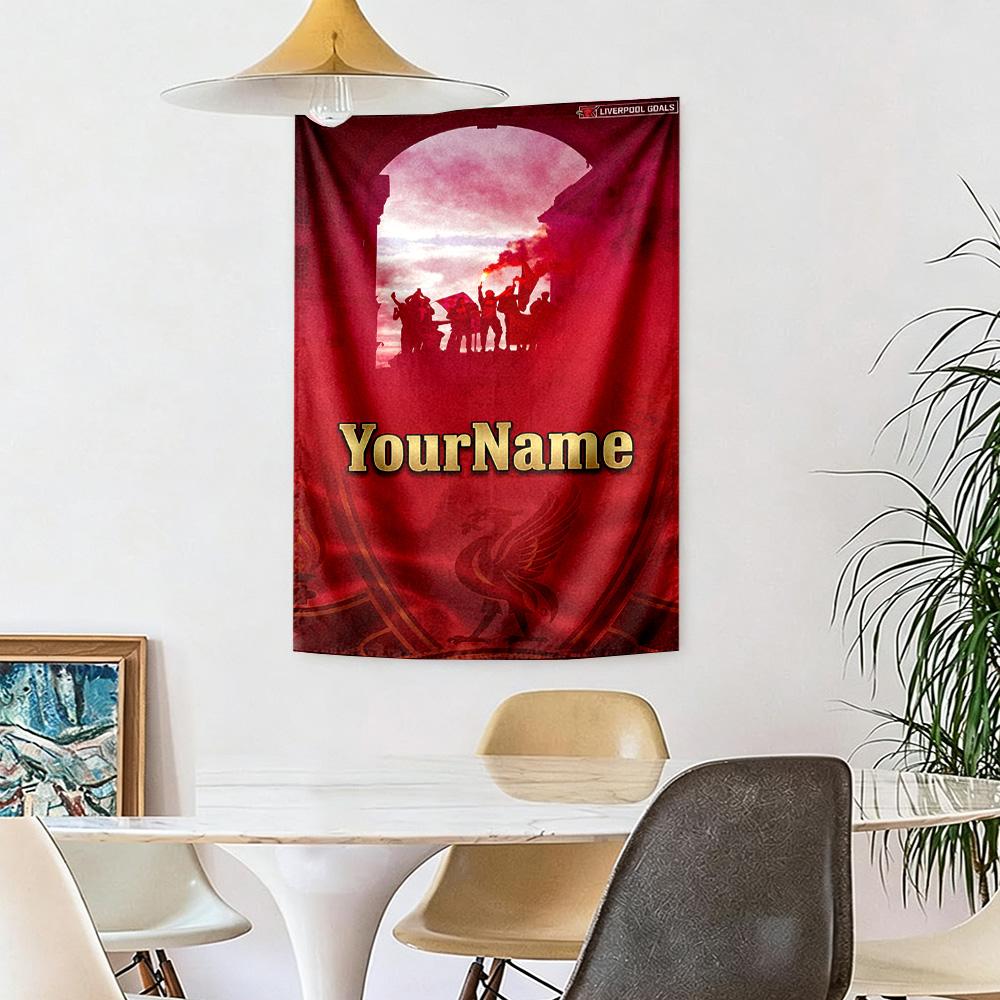 Liverpool Custom Your Name Wall Decor Tapestry Art For Pet Memorial Birthdaywedding Party Backdrop Family Gift