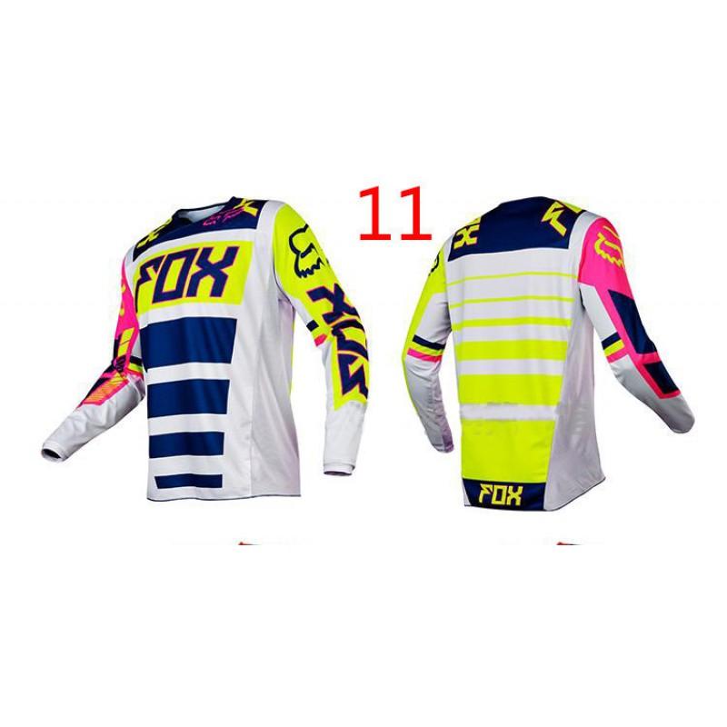 FOX Motocross Riding Shirt Long Sleeve Quick Dry Breathable Jersey Off-Road Motorcycle Cycling Use
