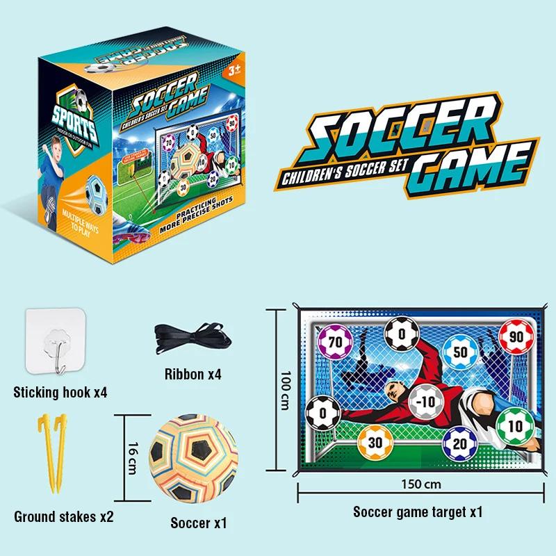 Non-Toxic Indoor Outdoor Portable Football Practice Training Mat Toy Football Shooting Cloth Target Game Mat Toys Set Party Game Kid Gifts