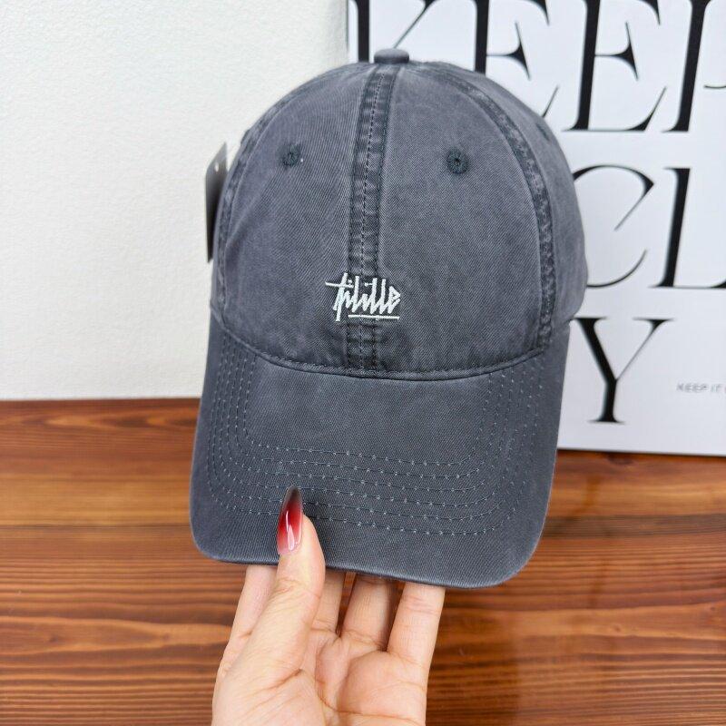 Ретро Вышивка Snapback Кепка для Мужчин Женщин Винтажные Стиранные Бейсболки Весна Осень Повседневные Регулируемые Мягкие Кепки
