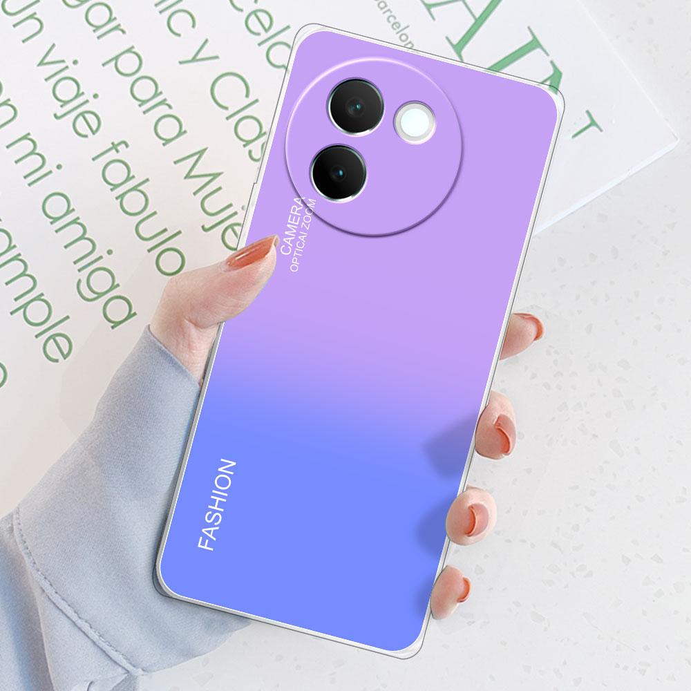 Для Vivo V30E 5G Чехол Задняя крышка Для Vivo Y200i 5G Funda Ударопрочный Прозрачный Мягкий Силиконовый Чехол для Телефона на Vivo T3X 5G Защитный Coque