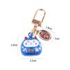 Car Key Charm Door Key Silicone Pendant Maneki Neko Keyrings Lucky Cat Keychains Bag Decoration
