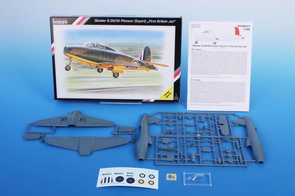 Special Hobby Британский реактивный истребитель Gloucester Squirt Пластиковая модель SH48017 1/48 (Самолет)