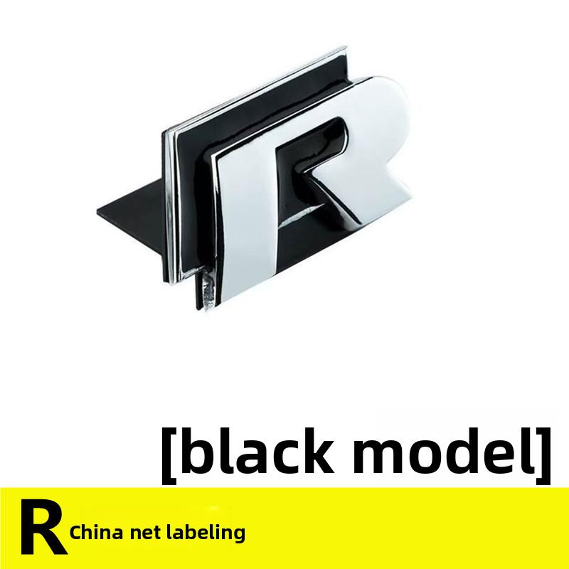 Volkswagen MK4 Metal Logo R Emblem Letters Car Front Grille Badge Rear Trunk Sticker For Volkswagen GolfR Tiguan Tiguan Allspace Passat Variant
