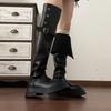 Thick-soled Western Boots Thick Heels Over the Knee Boots Women's 2025 Autumn and Winter New Retro Two-wear Folded Knight Fashion Boots