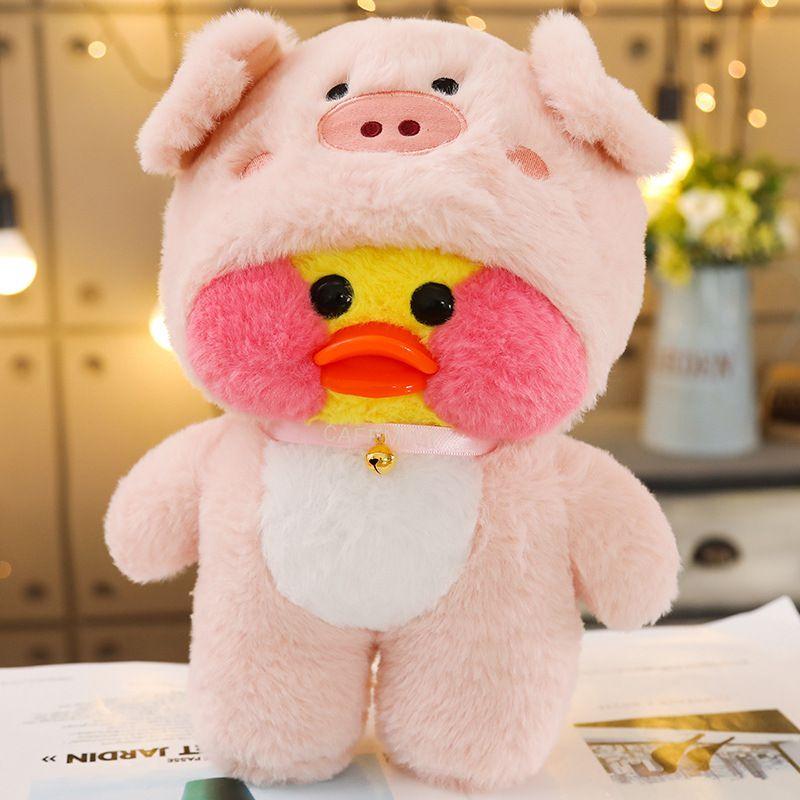 Милая плюшевая игрушка Lalafanfan Cafe Duck Unicorn Totoro Panda, мягкая и очаровательная, подарок