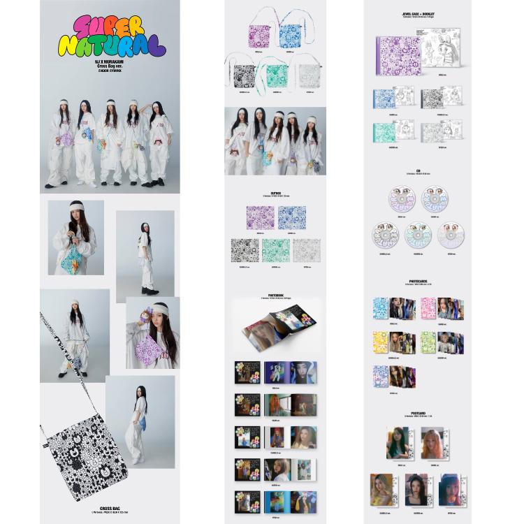 Выберите Сумку через плечо POB NJ X MURAKAMI в версии NewJeans Supernatural