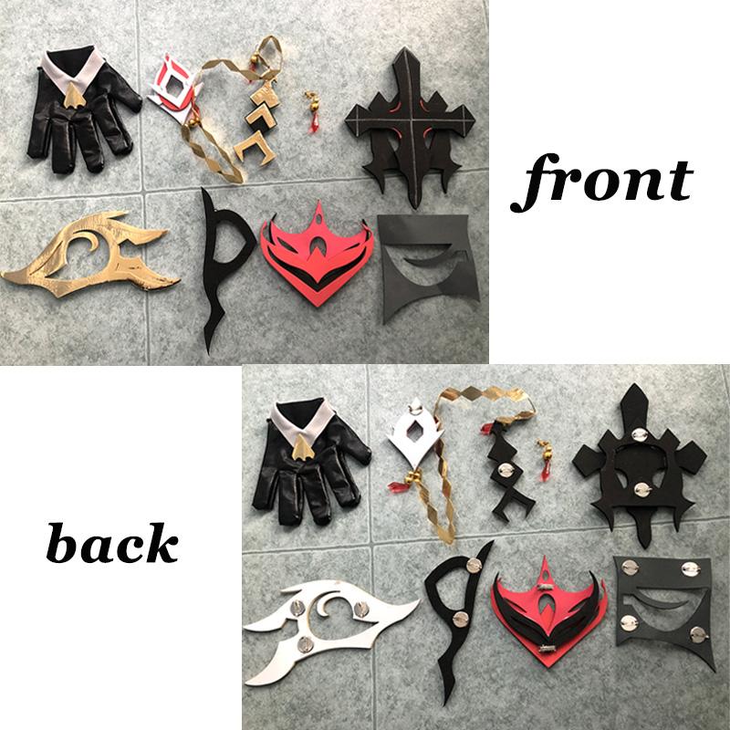 Аниме Тарталья косплей костюм Childe Genshin косплей парик полный комплект одежды серьги костюм для рождественской вечеринки