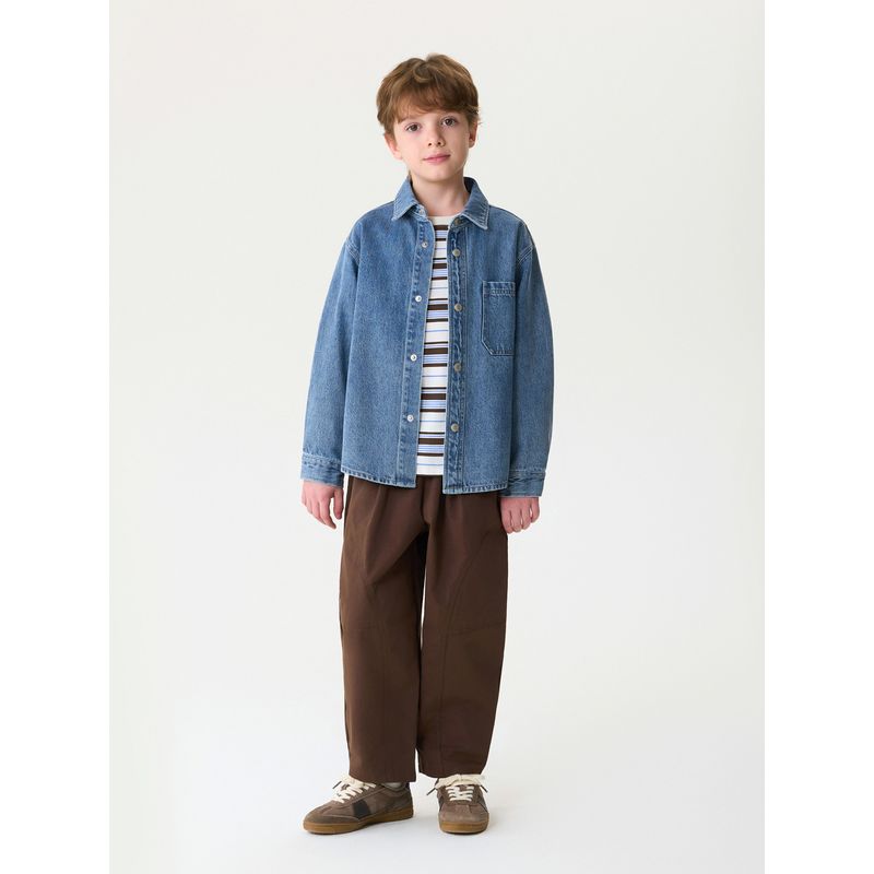 Mark Jenny Casual Fashion Boys' Pure Cotton Versatile Carrot Pants Baby Pants 2026 Spring New Style 560030