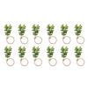 6/12Pcs  Rustics Leaf Napkin Buckle Simple Elegant Napkin Buckle Home Dinner Table Decors for Christmas Weddings Party
