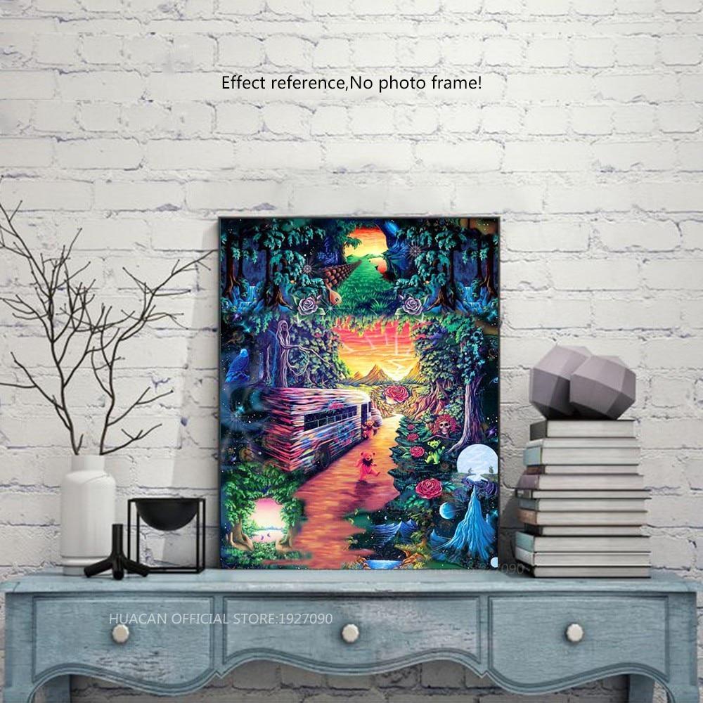 Алмазная вышивка Хэллоуин 5D DIY Алмазная живопись Пейзажная краска