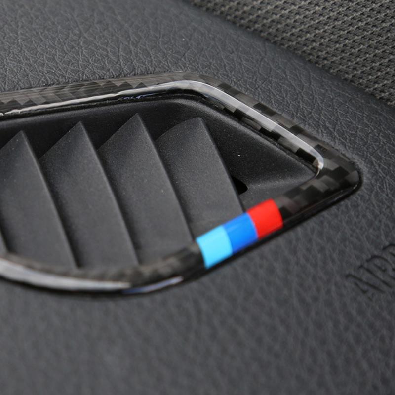 Углеродное волокно салона автомобиля, вентиляционное отверстие, розетка на приборной панели, накладка для BMW 5 серии 530i 540i G30 G38, автомобильный стайлинг 