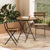 Dunzhu Foldable Iron Art Outdoor Bistro Set