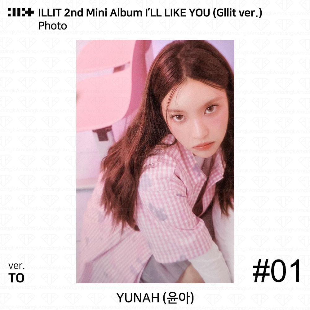 ILLIT 2-й мини-альбом I'LL LAKE YOU Gllit Ver To с фотокарточкой Between Photocard Photo