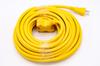 Ultra-soft Cross Extension Cord, 15m, 3 Outlets (yellow)