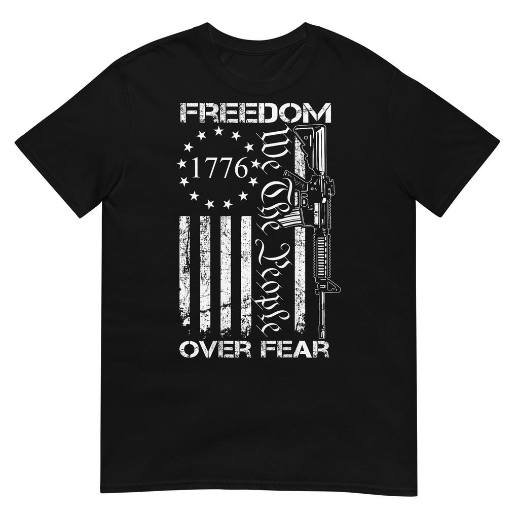 Freedom Over Fear Pro Gun Usa Flag 2nd Aunisexdunisext Tshirt