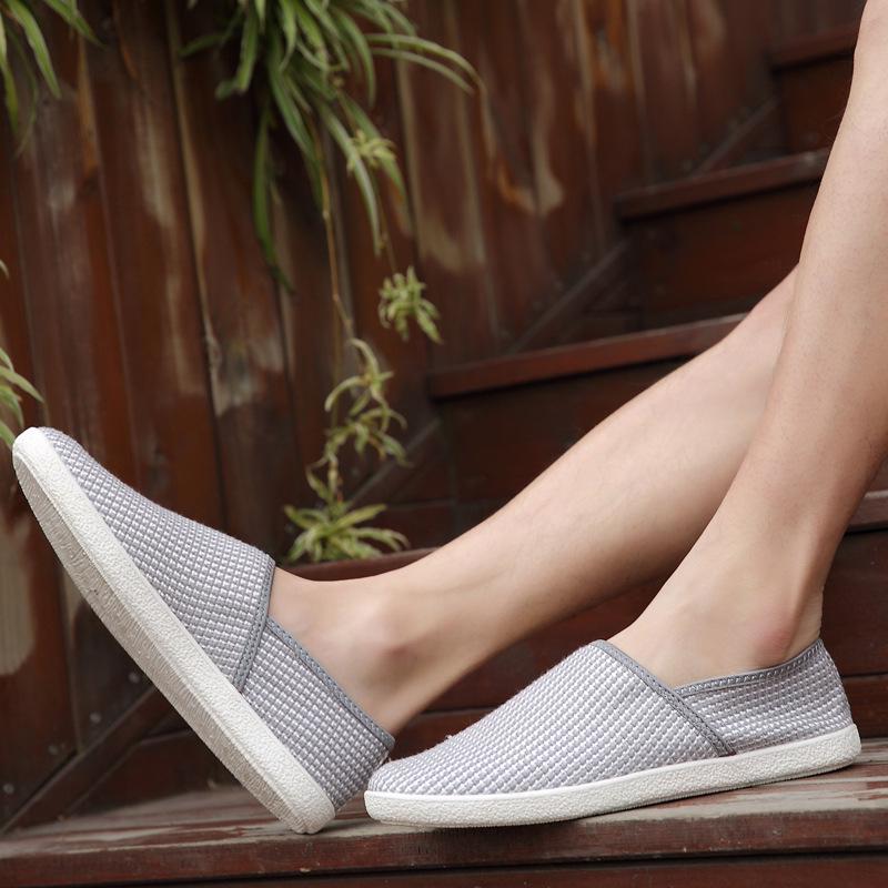 Fashion Spring Espadrilles Men Casual Shoes Breathable Canvas Shoes Male Fashon Trend Driving Shoes Men Slip On Loafers Summery89