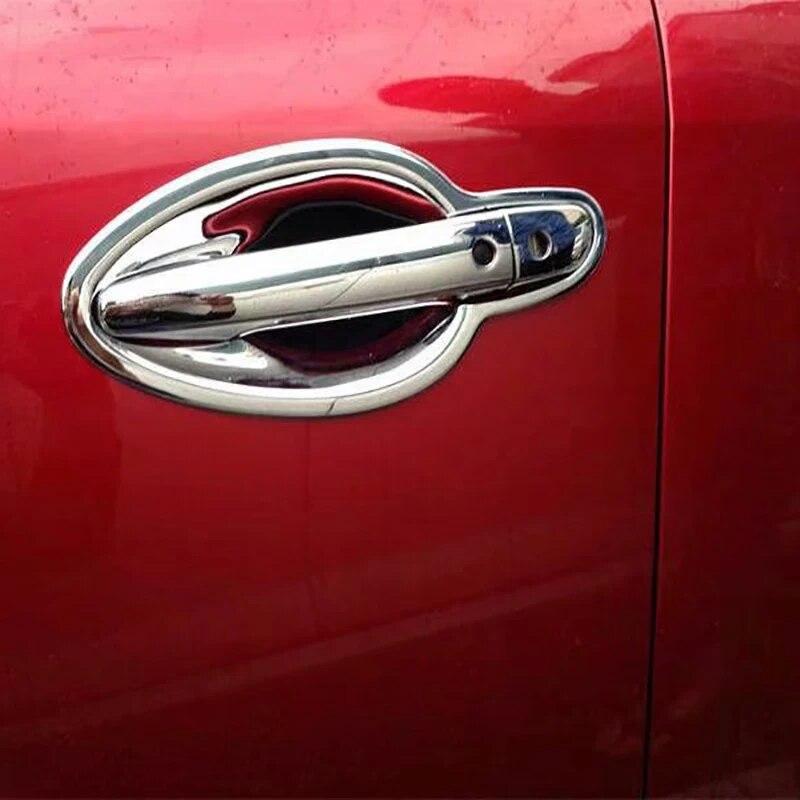 Для Mazda CX-9 CX9 2017 2018 ABS хромированная внешняя дверная ручка + дверная чаша автомобиля, автомобильный стиль 16 шт.