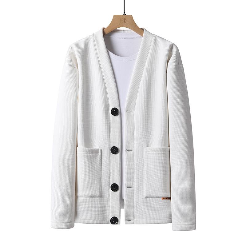 Мужская удобная и дышащая толстовка с длинным рукавом, кардиган, топы