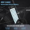 Электрический велосипед для бездорожья G20, 1000W48V14AH, складная рама из алюминиевого сплава, унисекс, толстые шины, съемный аккумулятор, литиевая батарея.