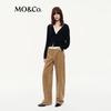 MO&Co. Pure Wool V-Neck Long Sleeve Sweater