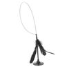 Cat Teaser Stick Self Entertainment Bite Resistant Powerful Suction Cup Cat Feather Wand Toy for