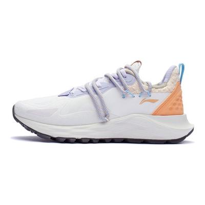 Кроссовки женские Li Ning Protective Cloud Plus с дышащими свойствами, низкие, кроссовки Cloud-White AGLR232-1