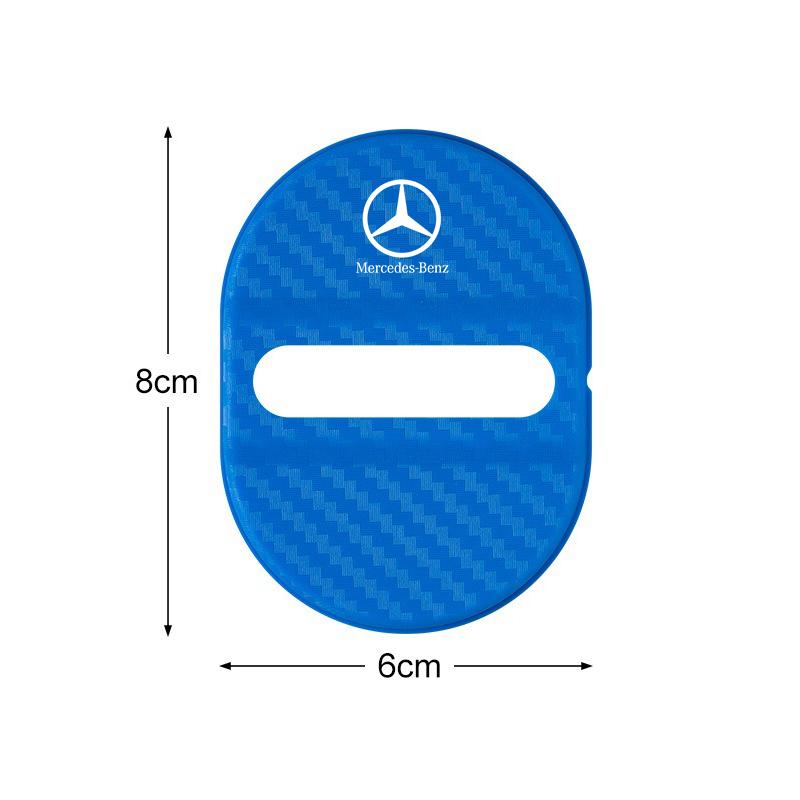 For Mercedes Benz 4PC Car Door Lock Anti Rust Protective Cover Car Door Lock Cover For Mercedes Benz AMG W124 W202 W203 W204 W210 W212 CLK Sticker