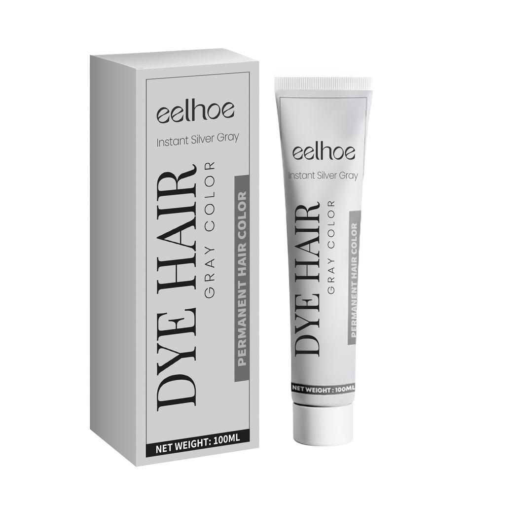 EELHOE Gray Hair Cream, Natural Hair Color, Long-lasting, Non-damaging, Easy To Color, Easy To Clean, Trendy Hair Cream less