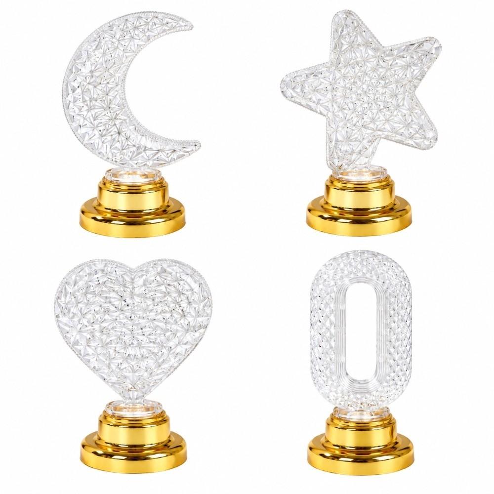 Star Moon Design Table Decor Lamp Multi-Color Color Changing Lamp Bedroom Night Light Home Decor