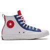 Converse UNT1TL3D Trendy Comfortable High Top Espadrilles Unisex White, Blue and Red