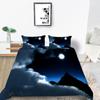Home Textiles Bedding Cover Set 3D Wolf Painting Luxury Boy Man Bedclothes Bedding King Single Size Duvet Cover Set