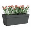 ARTEVASI Jardinière - Plastique - Anthracite - Rectangulaire - L49,9 x P20 x H18,1cm