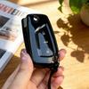 Прозрачная черная ТПУ крышка для брелока подходит для Toyota Aygo Yaris Highlander Camry Rav4 2 3-кнопочный откидной брелок Чехол для брелока Крепление для пульта Автомобильные аксессуары