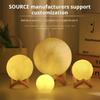 12cm 7 Colors Changing Moon Lamp Wireless Night Lamp Table Lamps Romantic Button Battery Powered Indoors Lighting