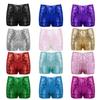Girls Dance Short Gymnastics Athletic Shorts Sparkle Glitter Tumbling Bottoms