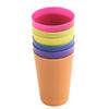 6pc Colourful Plastic Cups Reusable Eco-Friendly Drinking Cup Stackable Water Coffee Juice Beverage Mugs Picnic Travel Drinkware