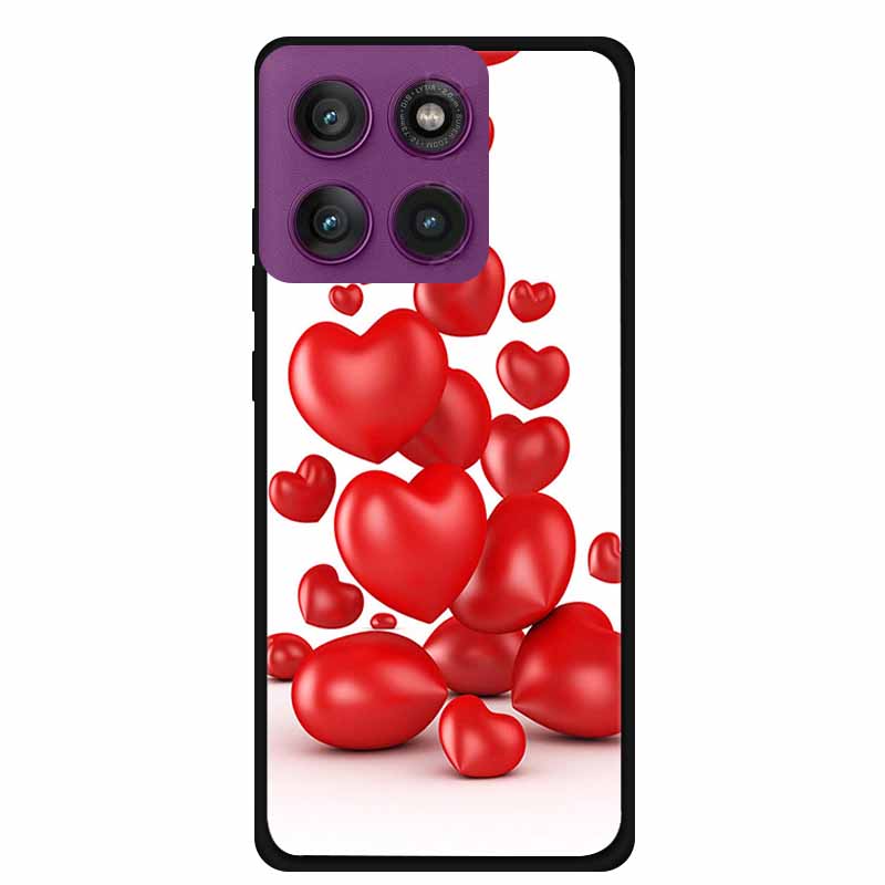 6.7" For Motorola Edge 60 Pro 5G Case Coque Shockproof Black Silicone TPU Soft Back Cover For Motorola Edge 60Pro Phone Case Bag